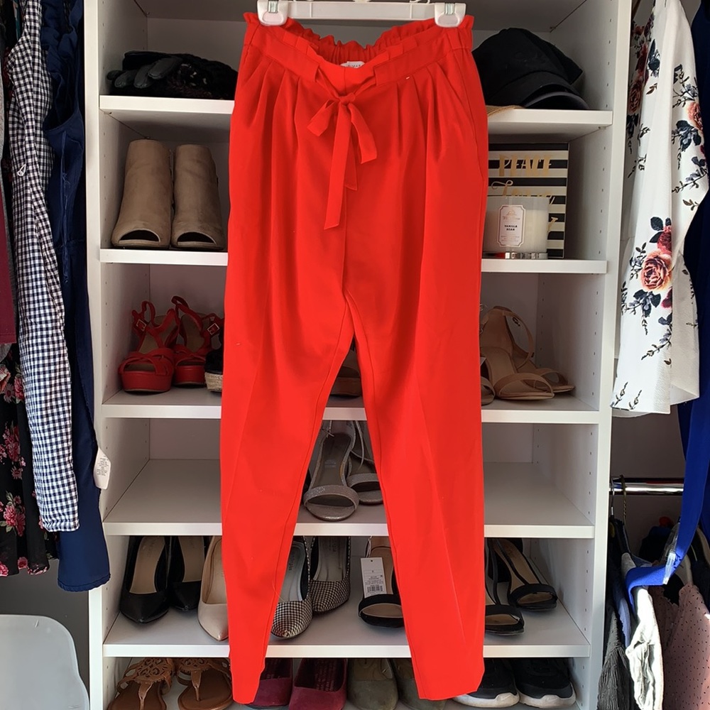 NWOT Primark 100% polyester red pants!